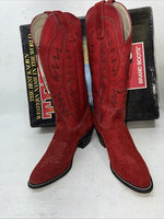 New Woman’s Red Texas Brand Cowboy Boots. S 4906 7 M. 18-41