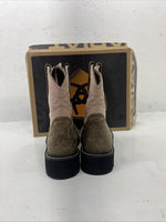 New Women’s Ariat Cowboy Boots 10000828 Brown/pink Boots 6 B 20-9