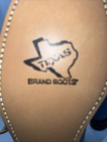 New Women’s Blue Lace Up Texas Brand Cowboy Boots. L 4465 7 M. 17-7
