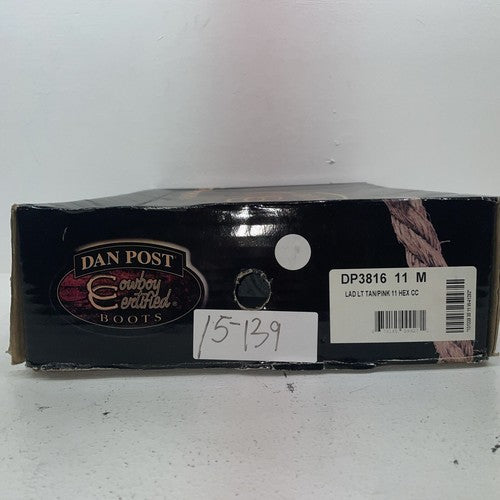 New Women’s Pink Dan Post Cowboy Boots. 3816 11 M. 15-139