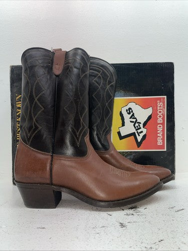 New Men’s Brown Texas Brand Cowboy Boots. 5101 12 E E. 10-63