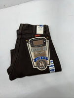 New Men’s Brown Cowboy Cut Slim Fit Wrangler Jeans. 11x32 H-5