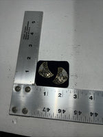 New Women’s Montana Silversmiths Black Scroll Earrings. ER351 A-15
