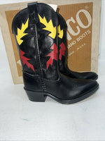 New Children’s Black Bronco Cowboy Boots. C1860 12 D. 24-123