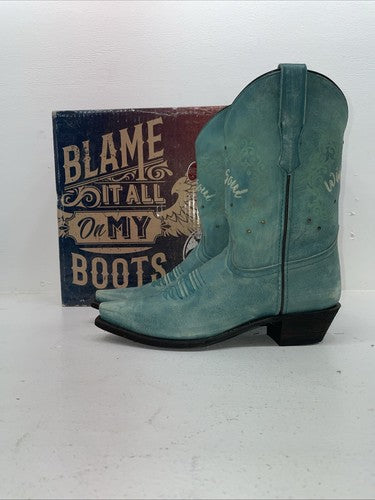 New Women’s Blue Laredo Cowboy Boots. 3127 10 M. 15-120