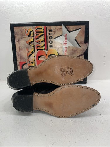 New Women’s Cherry Black Texas Brand Cowboy Boots. 4003 9 M. 15-112