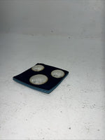 New Women’s Montana Silversmiths Silver Gold Button Cover And Earrings. A-70
