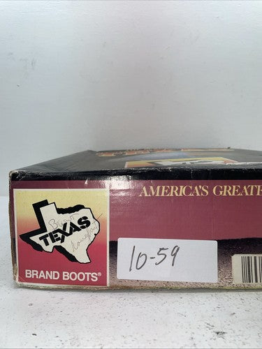 New Men’s Brown Texas Brand Cowboy Boots. 6614 13 E E. 10-59