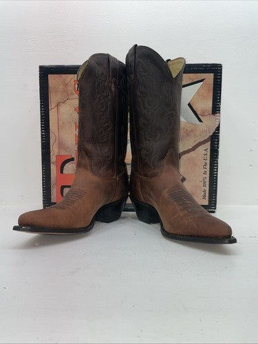 New Women’s Brown Texas Brand Cowboy Boots. 4909 9 M. 15-94