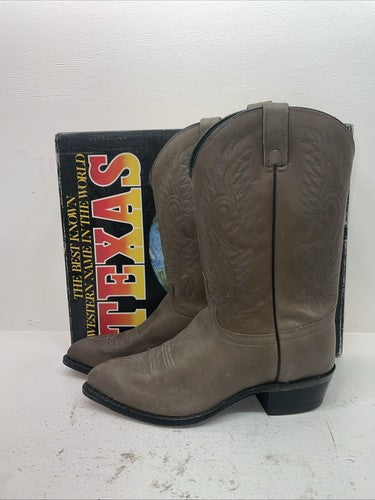New Men’s Gray Texas Imperial Cowboy Boots. M 272 10.5 10 1/2 E E. 8-17