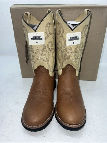 New Women’s Brown Smoky Mountain Cowboy Boots. 3130 Y 6 D. 20-117