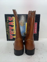 New Men’s Orange Texas Brand Cowboy Boots. M 44 11.5 11 1/2 D. 9-34
