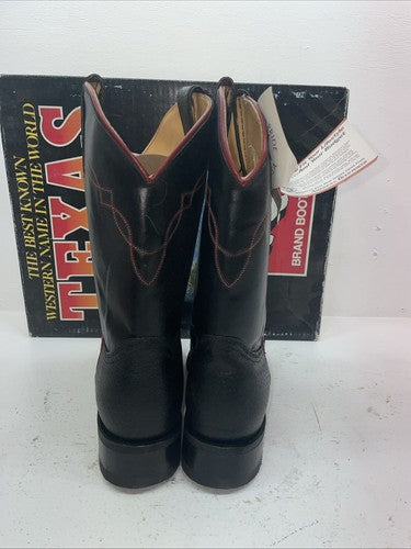 New Men’s Black Texas Brand Cowboy Boots. 5300 11 D. 8-12