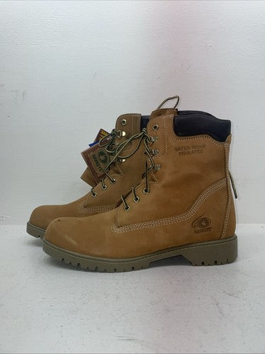 New Men’s Brown Lace Up Acme Cowboy Boots. 4366 11.5 11 1/2 E E. 9-62