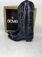 New Women’s Blue Acme Cowboy Boots. 665 6 C. 20-100