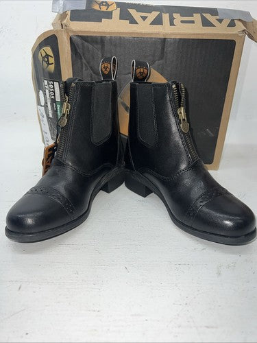 New Children’s Black Ariat Zip Up Boots. 50505 12. 24-120