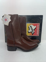 New Men’s Brown Texas Brand Cowboy Boots. 8311 12 D. 9-55