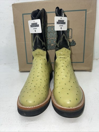 New Women’s Lime Smoky Mountain Cowboy Boots. 3027 Y 6. 20-120