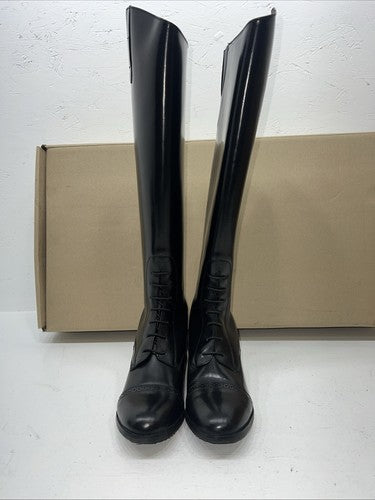 New Women’s Black Ovation English Riding Boots. 464589 8.5 8 1/2 W. 12-13