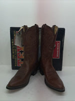 New Men’s Brown Texas Brand Cowboy Boots. 5111 11.5 11 1/2 D. 9-64