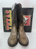 New Men’s Brown Texas Brand Cowboy Boots. 5041 11 D. 9-87