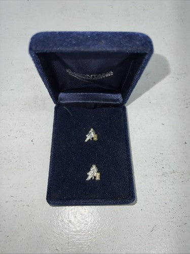 New Women’s Montana Silversmiths Barrel Racer Silver Earrings. JS649GBL A-32