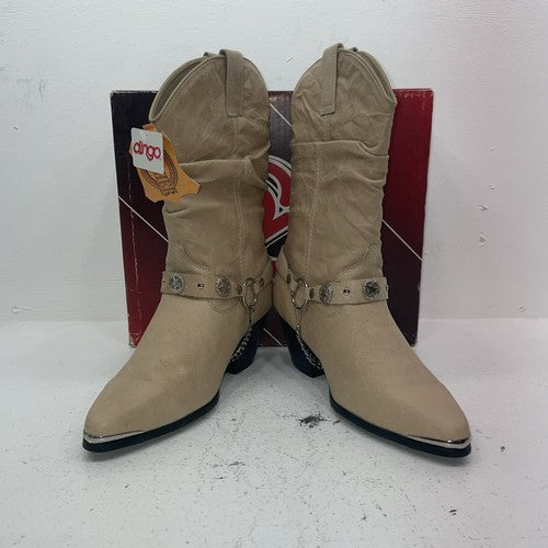 New Women’s Tan Dingo Cowboy Boots. 526 10 W. 17-128