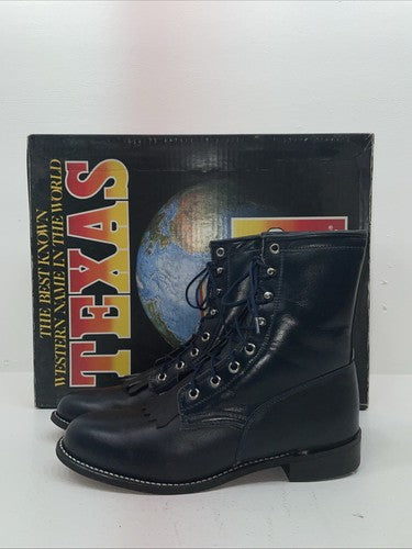 New Women’s Navy Texas Brand Cowboy Boots. 4445 8 M. 16-15