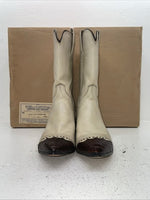 New Women’s Cream Cowtown Cowboy Boots. 110 8.5 8 1/2 A. 15-71