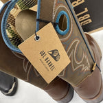 NEW WESTERN BOOT DYLAN DBL BARREL Brand - BROWN, Kids Size 4.  #1-3.