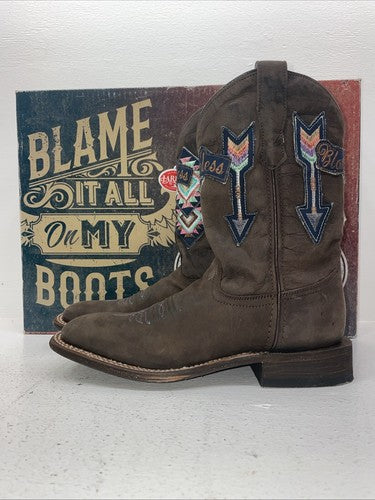 New Women’s Brown Laredo Cowboy Boots. 3134 9 M. 13-16