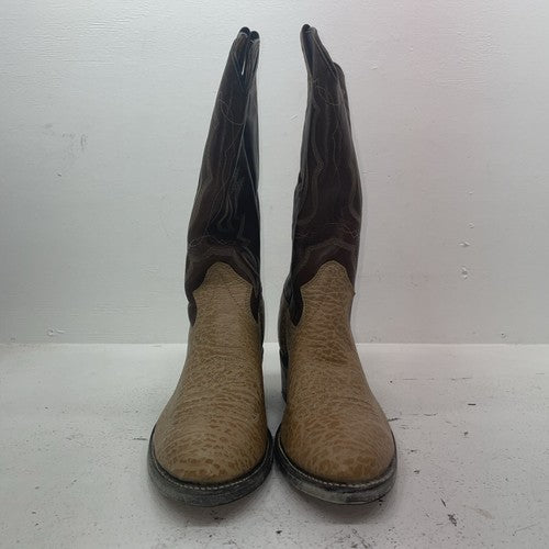 New Men’s Brown Texas Brand Cowboy Boots. 25 12 D. 10-14
