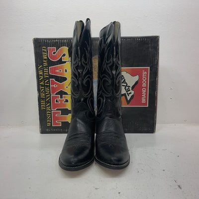 New Women’s Black Texas Brand Cowboy Boots. 4700 10 M. 15-135