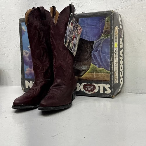 NEW Women’s Maroon Nocona Brand Cowgirl Boots. Size 8D. 2-7