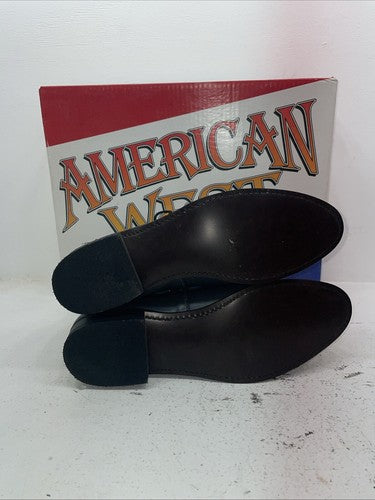 New Men’s Gray American West Cowboy Boots. 6999 13 D. 10-38