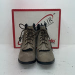 New Women’s Gray Lace Up Laredo Cowboy Boots. 28-344 10 M. 15-130