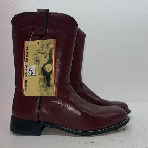 New Women’s Red Texas Brand Cowboy Boots. 4483 10 M. 15-144