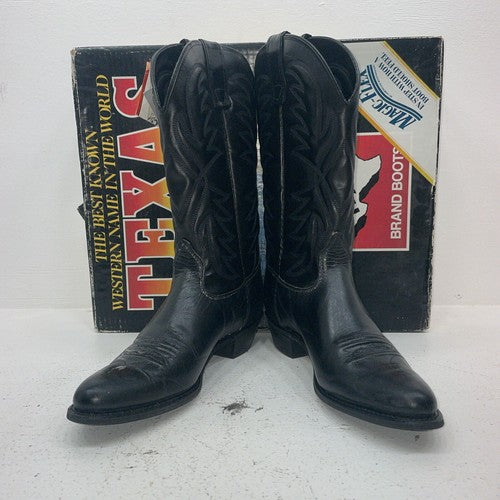 New Women’s Black Texas Brand Cowboy Boots. 4240 9.5 9 1/2 M. 17-127