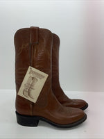 New Women’s Brown Sanders Cowboy Boots. 4060 8 B. 16-9