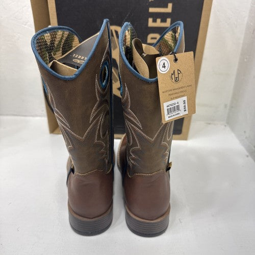 NEW WESTERN BOOT DYLAN DBL BARREL Brand - BROWN, Kids Size 4.  #1-3.
