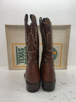 New Men’s Brown Texas Brand Cowboy Boots. 7404 11 D. 9-32