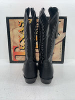 New Women’s Black Texas Brand Cowboy Boots. 4870 8.5 & 1/2 M. 15-39