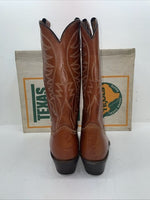 New Men’s Brown Texas Brand Cowboy Boots. 7911 11.5 11 1/2 D. 9-47