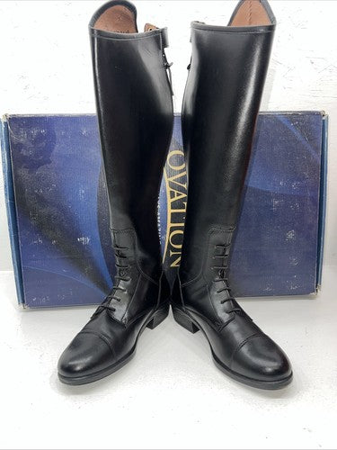 New Women’s Black Ovation English Riding Boots. 470072 9 W. 12-45