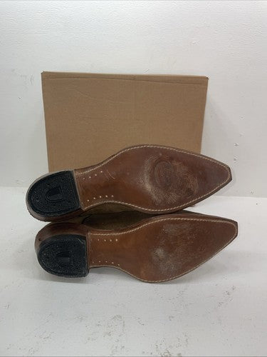 New Men’s Brown Rodeo Cowboy Boots. 5066 11.5 11 1/2 D. 9-73