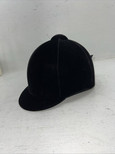 New Women’s Black Velvet Lexington Dressage Riding Helmet. 12-124 7 3/8. 12-90
