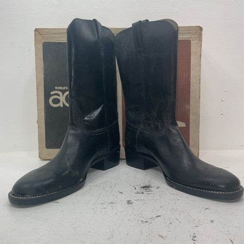 New Men’s Black Acme Cowboy Boots. 1307 12 D. 10-16