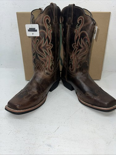 New Women’s Brown Smoky Mountain Cowboy Boots. 3446 Y 7. 19-98