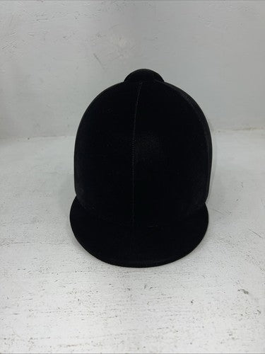 New Women’s Black Velvet Lexington Dressage Riding Helmet. 12-124 7 3/8. 12-90