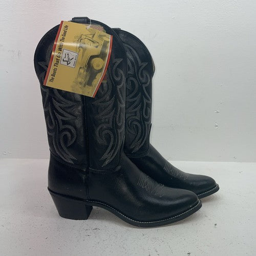 New Women’s Black Texas Brand Cowboy Boots. 4970 10 M. 17-131